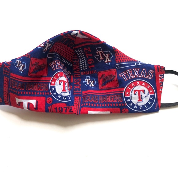 2/$15 Reversible Face Mask Texas Rangers Baseball - Picture 4 of 6